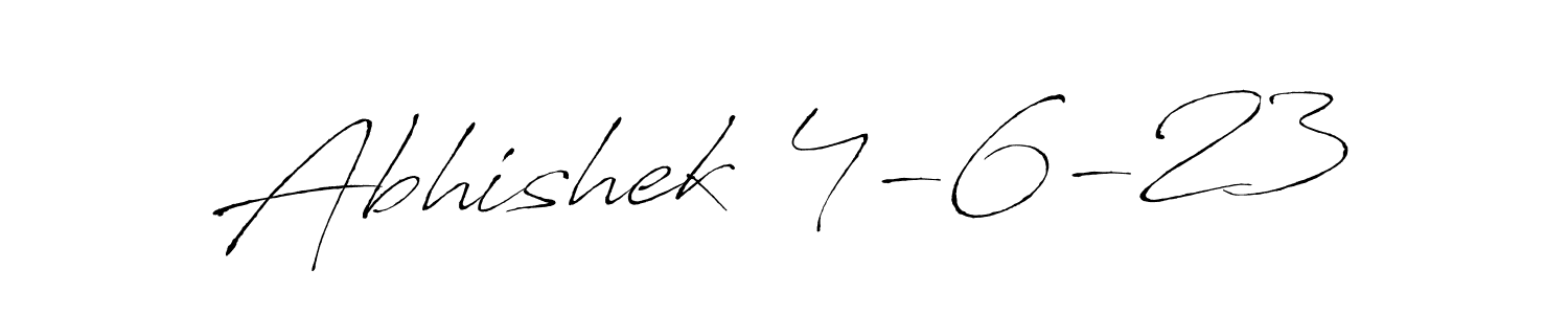 Create a beautiful signature design for name Abhishek 4-6-23. With this signature (Antro_Vectra) fonts, you can make a handwritten signature for free. Abhishek 4-6-23 signature style 6 images and pictures png