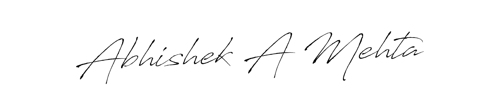 Use a signature maker to create a handwritten signature online. With this signature software, you can design (Antro_Vectra) your own signature for name Abhishek A Mehta. Abhishek A Mehta signature style 6 images and pictures png