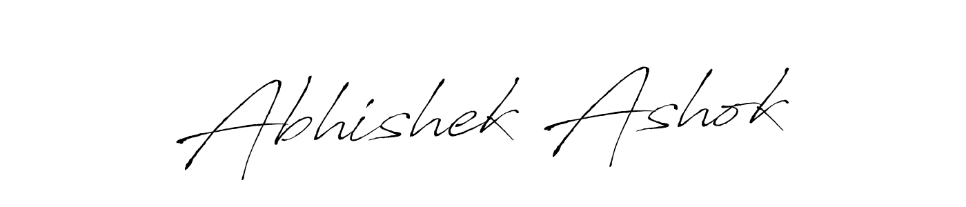 Make a beautiful signature design for name Abhishek Ashok. With this signature (Antro_Vectra) style, you can create a handwritten signature for free. Abhishek Ashok signature style 6 images and pictures png