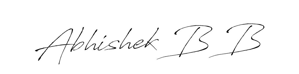 Make a beautiful signature design for name Abhishek B B. With this signature (Antro_Vectra) style, you can create a handwritten signature for free. Abhishek B B signature style 6 images and pictures png