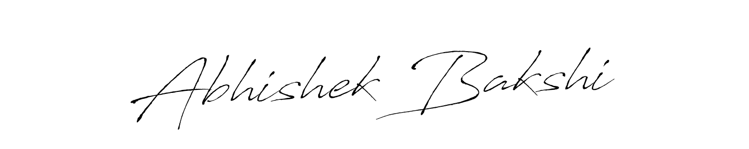 Design your own signature with our free online signature maker. With this signature software, you can create a handwritten (Antro_Vectra) signature for name Abhishek Bakshi. Abhishek Bakshi signature style 6 images and pictures png