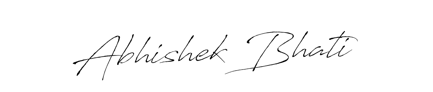 It looks lik you need a new signature style for name Abhishek Bhati. Design unique handwritten (Antro_Vectra) signature with our free signature maker in just a few clicks. Abhishek Bhati signature style 6 images and pictures png