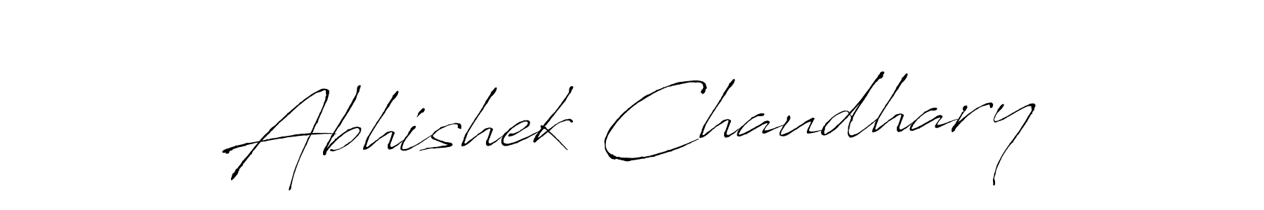 How to make Abhishek Chaudhary name signature. Use Antro_Vectra style for creating short signs online. This is the latest handwritten sign. Abhishek Chaudhary signature style 6 images and pictures png