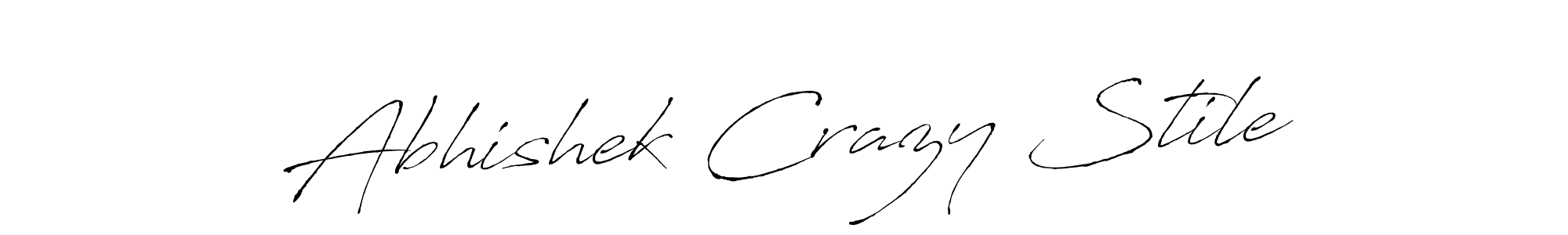 Create a beautiful signature design for name Abhishek Crazy Stile. With this signature (Antro_Vectra) fonts, you can make a handwritten signature for free. Abhishek Crazy Stile signature style 6 images and pictures png