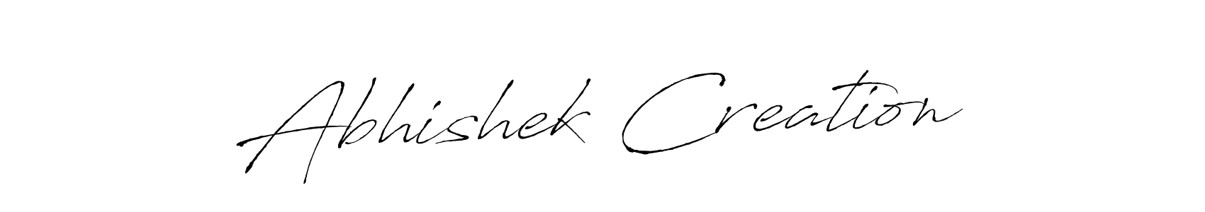 Create a beautiful signature design for name Abhishek Creation. With this signature (Antro_Vectra) fonts, you can make a handwritten signature for free. Abhishek Creation signature style 6 images and pictures png