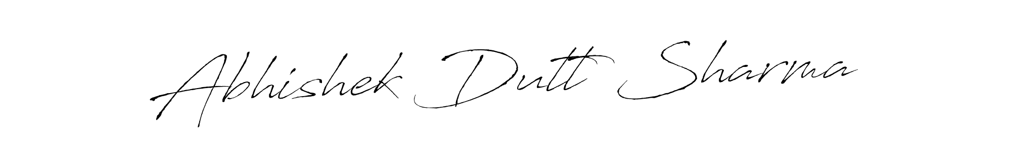 Antro_Vectra is a professional signature style that is perfect for those who want to add a touch of class to their signature. It is also a great choice for those who want to make their signature more unique. Get Abhishek Dutt Sharma name to fancy signature for free. Abhishek Dutt Sharma signature style 6 images and pictures png