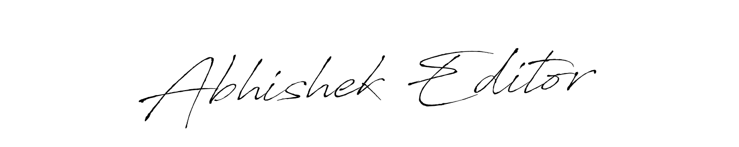 Also we have Abhishek Editor name is the best signature style. Create professional handwritten signature collection using Antro_Vectra autograph style. Abhishek Editor signature style 6 images and pictures png