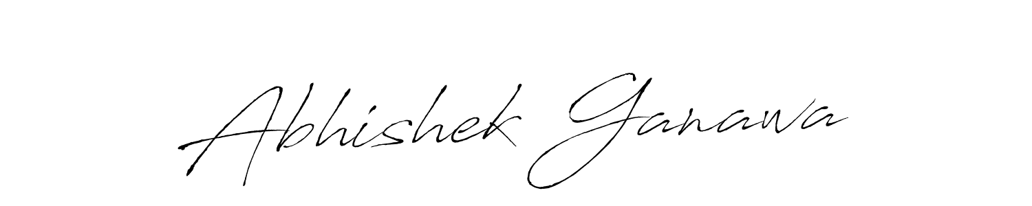 Also we have Abhishek Ganawa name is the best signature style. Create professional handwritten signature collection using Antro_Vectra autograph style. Abhishek Ganawa signature style 6 images and pictures png