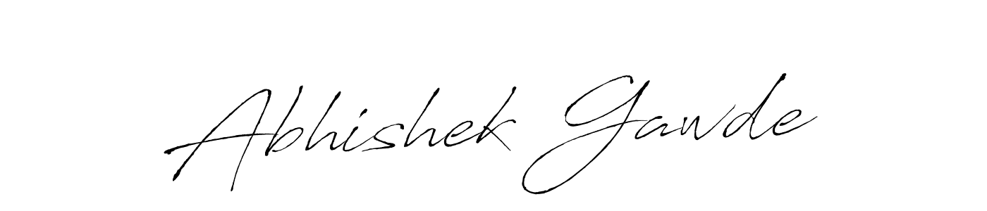 Abhishek Gawde stylish signature style. Best Handwritten Sign (Antro_Vectra) for my name. Handwritten Signature Collection Ideas for my name Abhishek Gawde. Abhishek Gawde signature style 6 images and pictures png