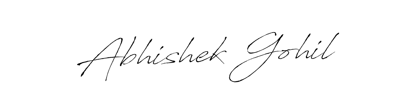 Also You can easily find your signature by using the search form. We will create Abhishek Gohil name handwritten signature images for you free of cost using Antro_Vectra sign style. Abhishek Gohil signature style 6 images and pictures png