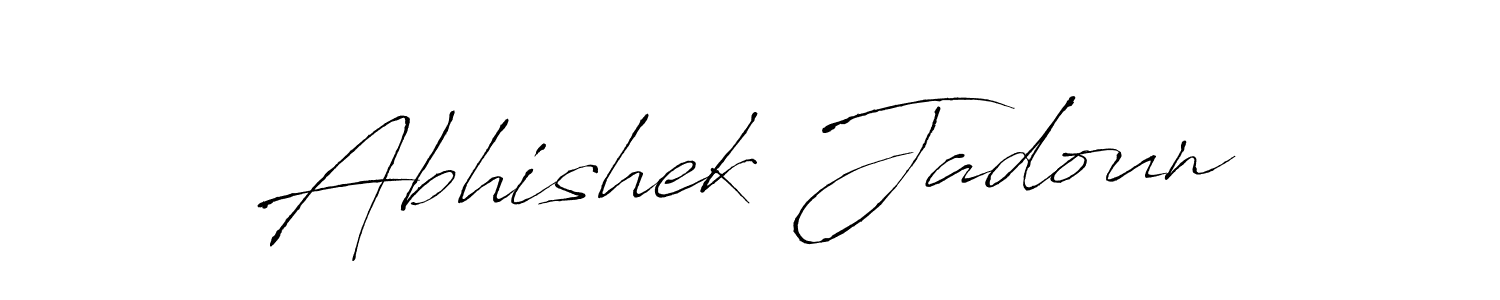 Make a beautiful signature design for name Abhishek Jadoun. With this signature (Antro_Vectra) style, you can create a handwritten signature for free. Abhishek Jadoun signature style 6 images and pictures png