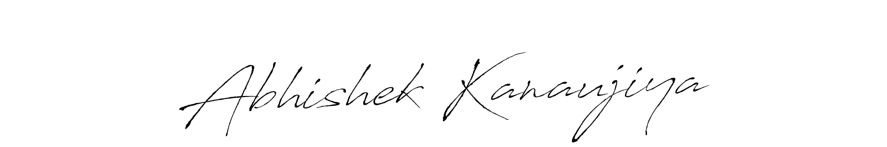 How to make Abhishek Kanaujiya name signature. Use Antro_Vectra style for creating short signs online. This is the latest handwritten sign. Abhishek Kanaujiya signature style 6 images and pictures png