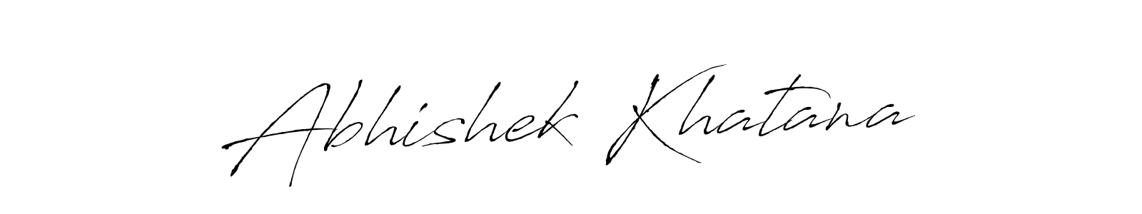 Design your own signature with our free online signature maker. With this signature software, you can create a handwritten (Antro_Vectra) signature for name Abhishek Khatana. Abhishek Khatana signature style 6 images and pictures png