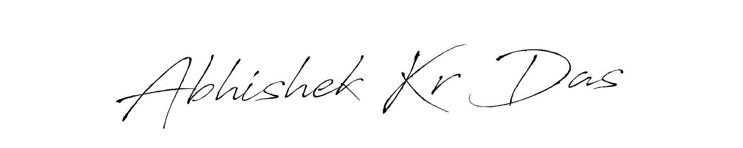 Make a beautiful signature design for name Abhishek Kr Das. With this signature (Antro_Vectra) style, you can create a handwritten signature for free. Abhishek Kr Das signature style 6 images and pictures png