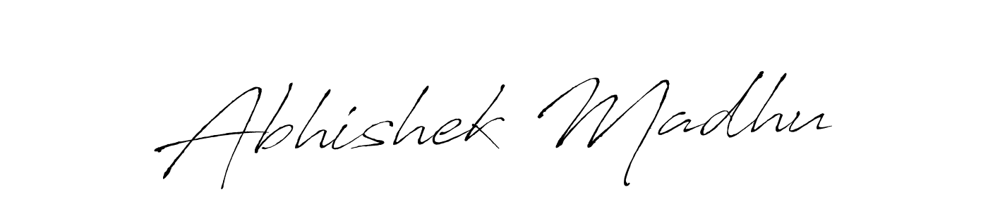 Make a beautiful signature design for name Abhishek Madhu. Use this online signature maker to create a handwritten signature for free. Abhishek Madhu signature style 6 images and pictures png