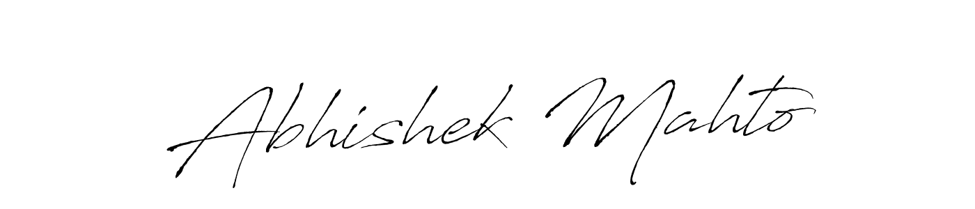 Design your own signature with our free online signature maker. With this signature software, you can create a handwritten (Antro_Vectra) signature for name Abhishek Mahto. Abhishek Mahto signature style 6 images and pictures png