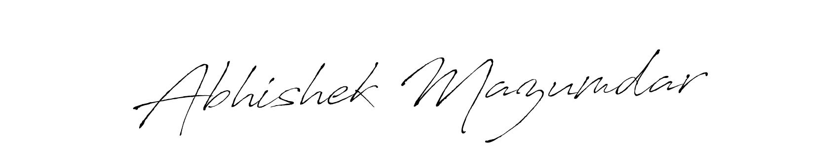 Antro_Vectra is a professional signature style that is perfect for those who want to add a touch of class to their signature. It is also a great choice for those who want to make their signature more unique. Get Abhishek Mazumdar name to fancy signature for free. Abhishek Mazumdar signature style 6 images and pictures png