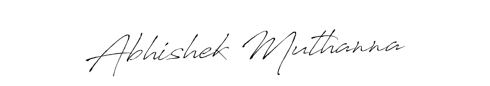 Antro_Vectra is a professional signature style that is perfect for those who want to add a touch of class to their signature. It is also a great choice for those who want to make their signature more unique. Get Abhishek Muthanna name to fancy signature for free. Abhishek Muthanna signature style 6 images and pictures png