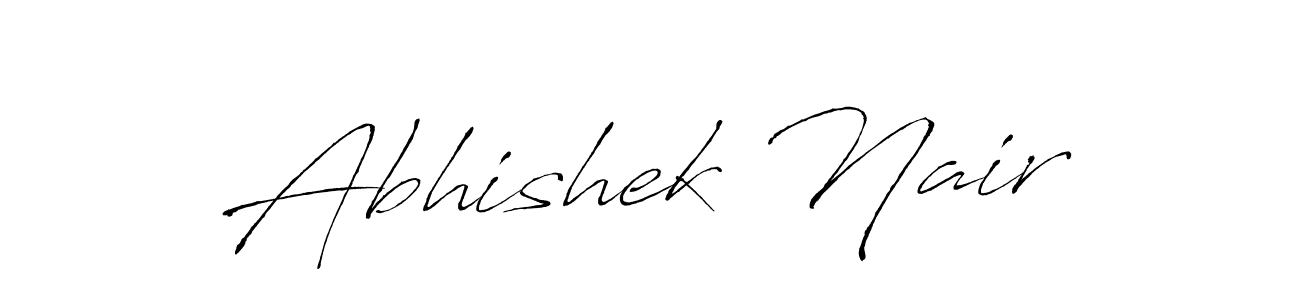 It looks lik you need a new signature style for name Abhishek Nair. Design unique handwritten (Antro_Vectra) signature with our free signature maker in just a few clicks. Abhishek Nair signature style 6 images and pictures png