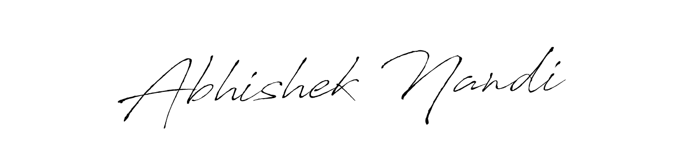Make a beautiful signature design for name Abhishek Nandi. With this signature (Antro_Vectra) style, you can create a handwritten signature for free. Abhishek Nandi signature style 6 images and pictures png