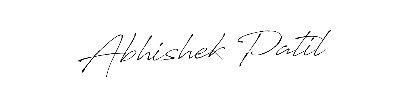 Abhishek Patil stylish signature style. Best Handwritten Sign (Antro_Vectra) for my name. Handwritten Signature Collection Ideas for my name Abhishek Patil. Abhishek Patil signature style 6 images and pictures png