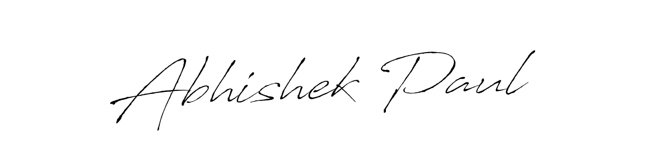 How to make Abhishek Paul name signature. Use Antro_Vectra style for creating short signs online. This is the latest handwritten sign. Abhishek Paul signature style 6 images and pictures png