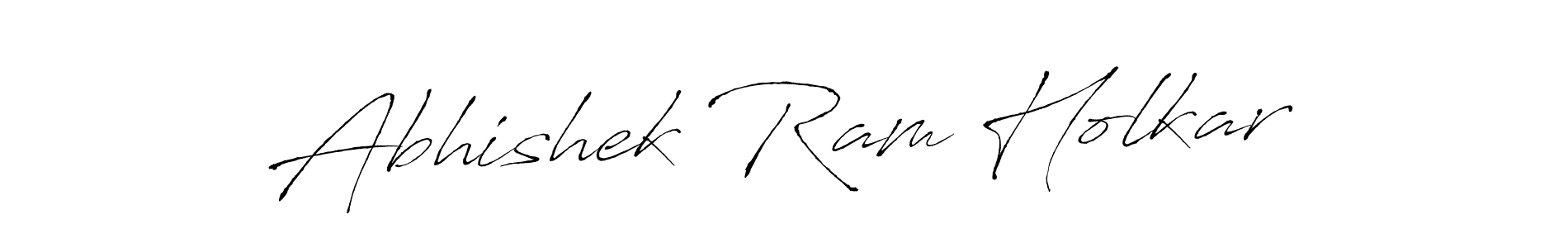 How to make Abhishek Ram Holkar name signature. Use Antro_Vectra style for creating short signs online. This is the latest handwritten sign. Abhishek Ram Holkar signature style 6 images and pictures png