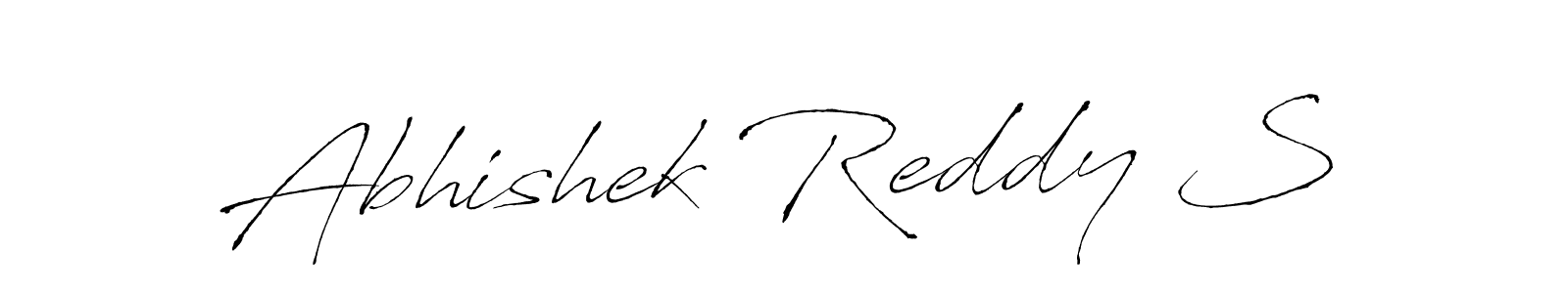 Design your own signature with our free online signature maker. With this signature software, you can create a handwritten (Antro_Vectra) signature for name Abhishek Reddy S. Abhishek Reddy S signature style 6 images and pictures png