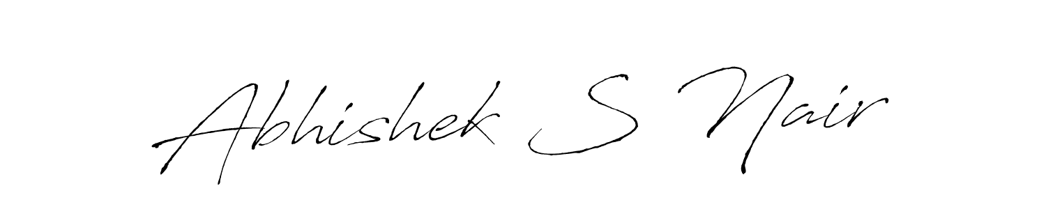 Also we have Abhishek S Nair name is the best signature style. Create professional handwritten signature collection using Antro_Vectra autograph style. Abhishek S Nair signature style 6 images and pictures png