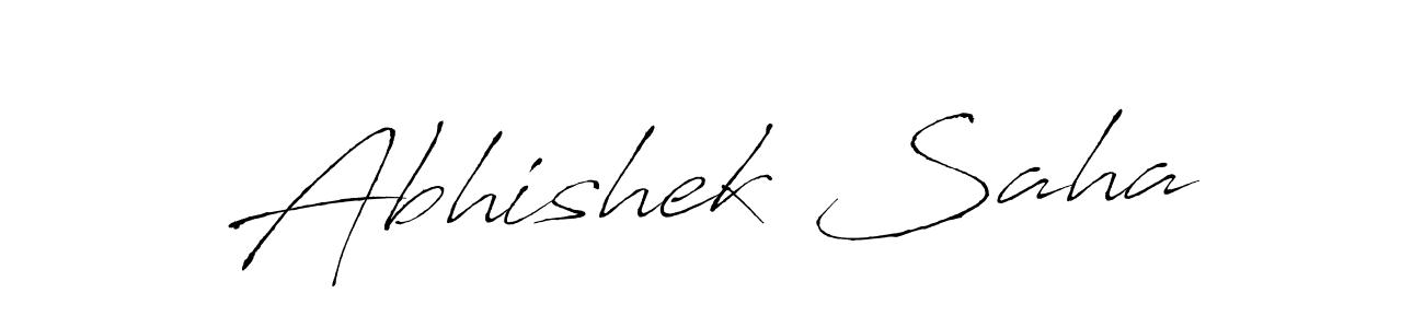 Create a beautiful signature design for name Abhishek Saha. With this signature (Antro_Vectra) fonts, you can make a handwritten signature for free. Abhishek Saha signature style 6 images and pictures png