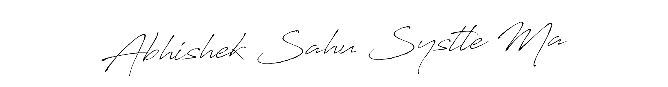 Make a beautiful signature design for name Abhishek Sahu Systle Ma. With this signature (Antro_Vectra) style, you can create a handwritten signature for free. Abhishek Sahu Systle Ma signature style 6 images and pictures png