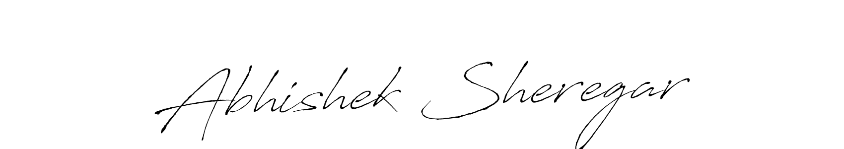 Abhishek Sheregar stylish signature style. Best Handwritten Sign (Antro_Vectra) for my name. Handwritten Signature Collection Ideas for my name Abhishek Sheregar. Abhishek Sheregar signature style 6 images and pictures png