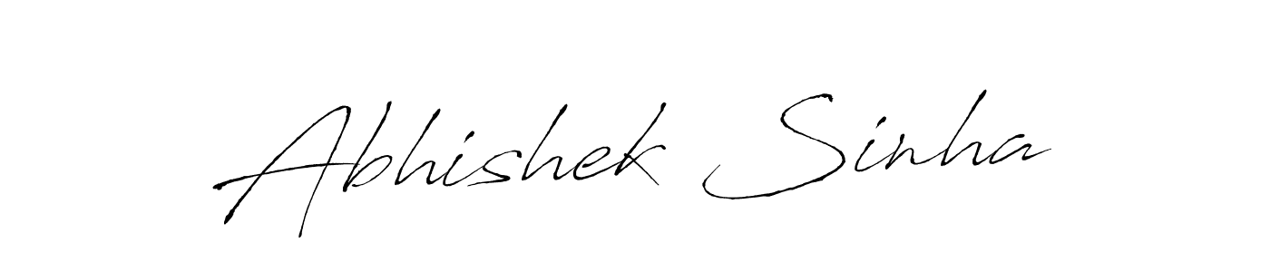 Create a beautiful signature design for name Abhishek Sinha. With this signature (Antro_Vectra) fonts, you can make a handwritten signature for free. Abhishek Sinha signature style 6 images and pictures png