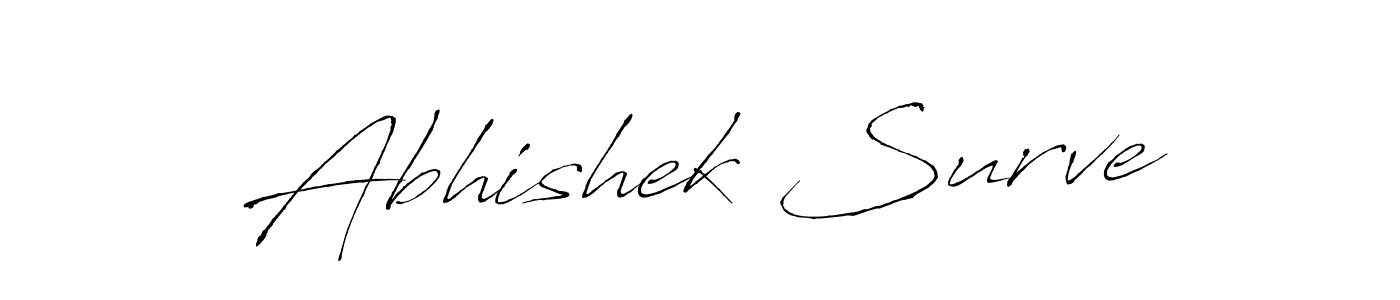 Abhishek Surve stylish signature style. Best Handwritten Sign (Antro_Vectra) for my name. Handwritten Signature Collection Ideas for my name Abhishek Surve. Abhishek Surve signature style 6 images and pictures png