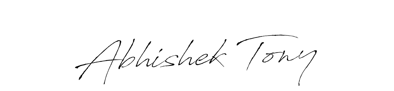 This is the best signature style for the Abhishek Tony name. Also you like these signature font (Antro_Vectra). Mix name signature. Abhishek Tony signature style 6 images and pictures png