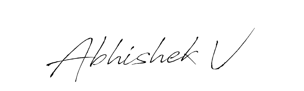 Also we have Abhishek V name is the best signature style. Create professional handwritten signature collection using Antro_Vectra autograph style. Abhishek V signature style 6 images and pictures png