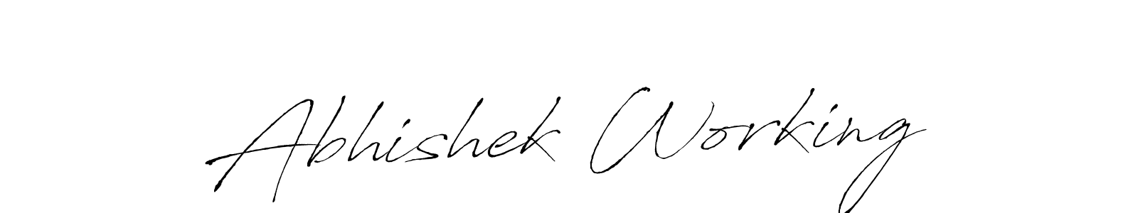 Make a beautiful signature design for name Abhishek Working. Use this online signature maker to create a handwritten signature for free. Abhishek Working signature style 6 images and pictures png