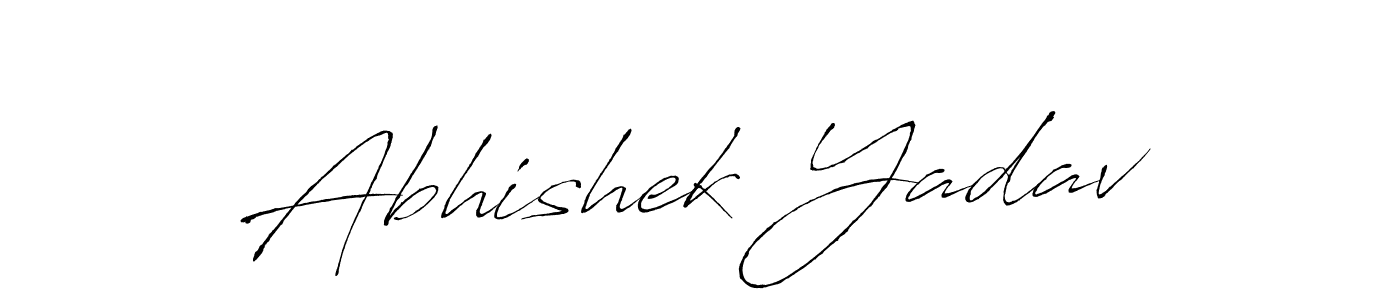 Antro_Vectra is a professional signature style that is perfect for those who want to add a touch of class to their signature. It is also a great choice for those who want to make their signature more unique. Get Abhishek Yadav name to fancy signature for free. Abhishek Yadav signature style 6 images and pictures png