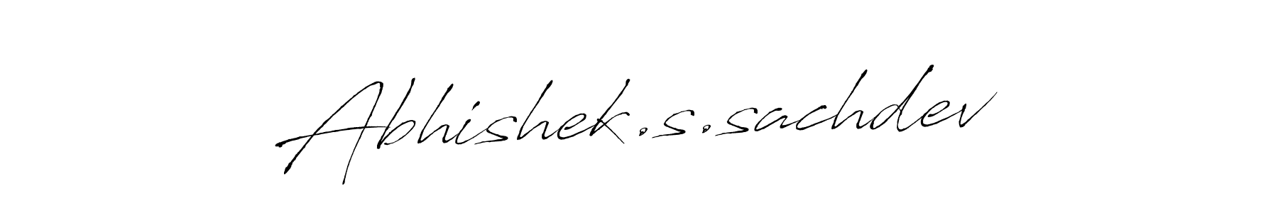 Create a beautiful signature design for name Abhishek.s.sachdev. With this signature (Antro_Vectra) fonts, you can make a handwritten signature for free. Abhishek.s.sachdev signature style 6 images and pictures png