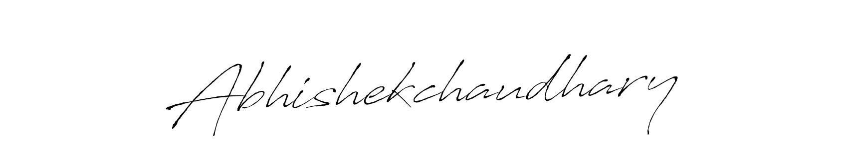 The best way (Antro_Vectra) to make a short signature is to pick only two or three words in your name. The name Abhishekchaudhary include a total of six letters. For converting this name. Abhishekchaudhary signature style 6 images and pictures png