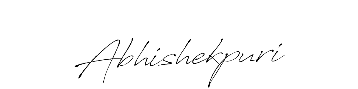 Design your own signature with our free online signature maker. With this signature software, you can create a handwritten (Antro_Vectra) signature for name Abhishekpuri. Abhishekpuri signature style 6 images and pictures png