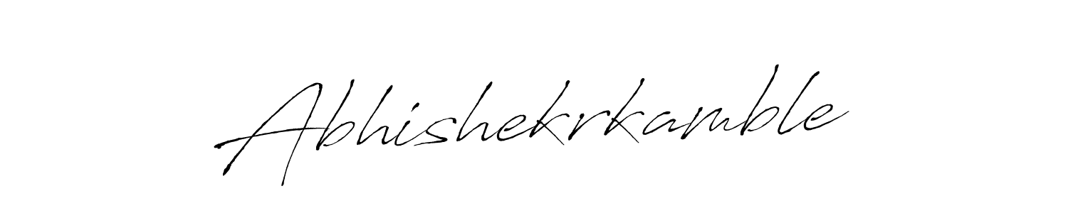 Create a beautiful signature design for name Abhishekrkamble. With this signature (Antro_Vectra) fonts, you can make a handwritten signature for free. Abhishekrkamble signature style 6 images and pictures png