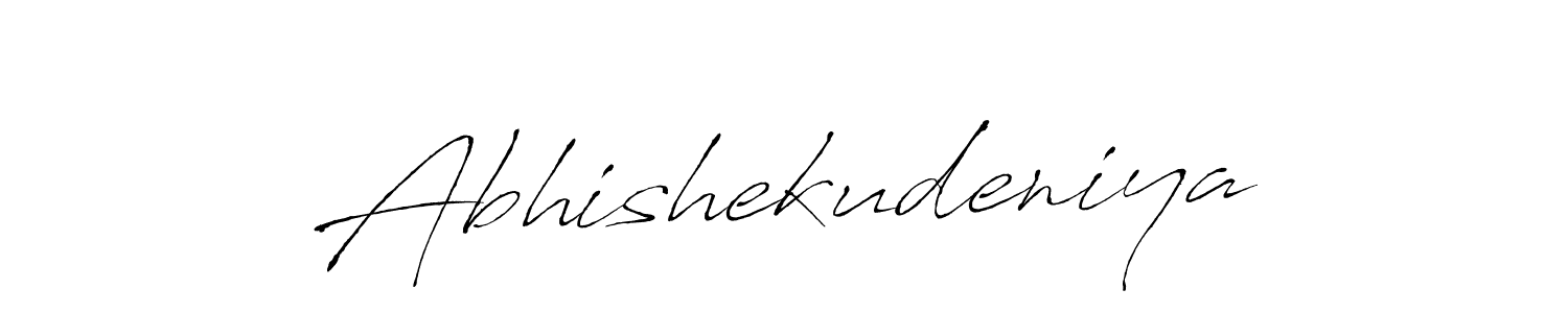 This is the best signature style for the Abhishekudeniya name. Also you like these signature font (Antro_Vectra). Mix name signature. Abhishekudeniya signature style 6 images and pictures png