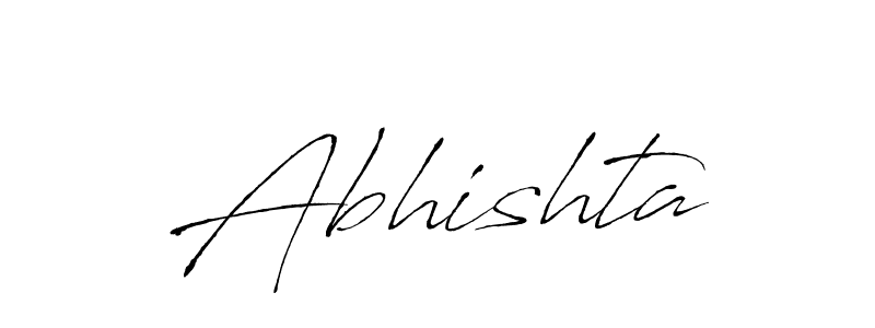 Design your own signature with our free online signature maker. With this signature software, you can create a handwritten (Antro_Vectra) signature for name Abhishta. Abhishta signature style 6 images and pictures png