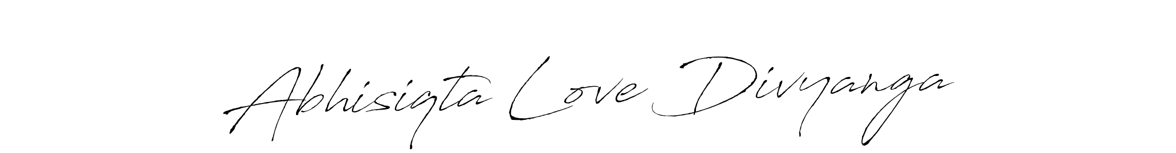 Use a signature maker to create a handwritten signature online. With this signature software, you can design (Antro_Vectra) your own signature for name Abhisiqta Love Divyanga. Abhisiqta Love Divyanga signature style 6 images and pictures png