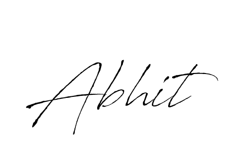 How to make Abhit name signature. Use Antro_Vectra style for creating short signs online. This is the latest handwritten sign. Abhit signature style 6 images and pictures png