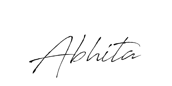 if you are searching for the best signature style for your name Abhita. so please give up your signature search. here we have designed multiple signature styles  using Antro_Vectra. Abhita signature style 6 images and pictures png