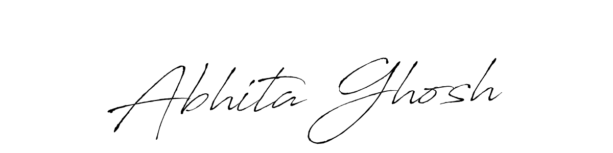 How to make Abhita Ghosh name signature. Use Antro_Vectra style for creating short signs online. This is the latest handwritten sign. Abhita Ghosh signature style 6 images and pictures png
