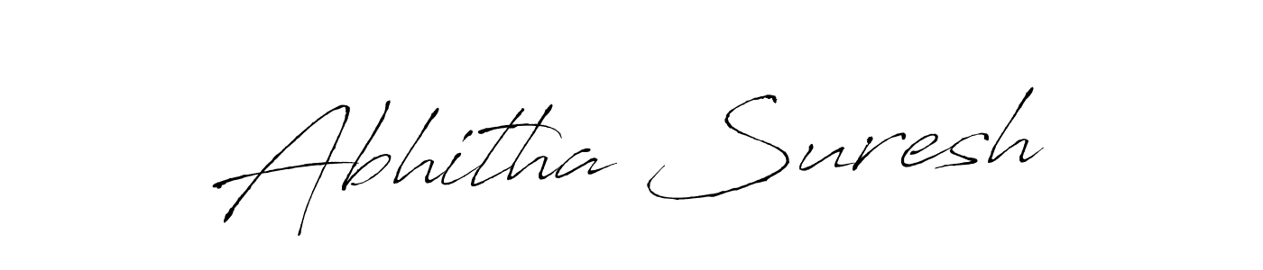 How to make Abhitha Suresh signature? Antro_Vectra is a professional autograph style. Create handwritten signature for Abhitha Suresh name. Abhitha Suresh signature style 6 images and pictures png