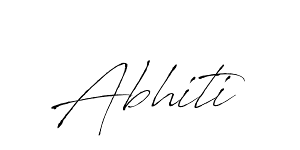 Make a beautiful signature design for name Abhiti. With this signature (Antro_Vectra) style, you can create a handwritten signature for free. Abhiti signature style 6 images and pictures png